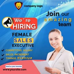 we are hiring female staff for facebook marketing