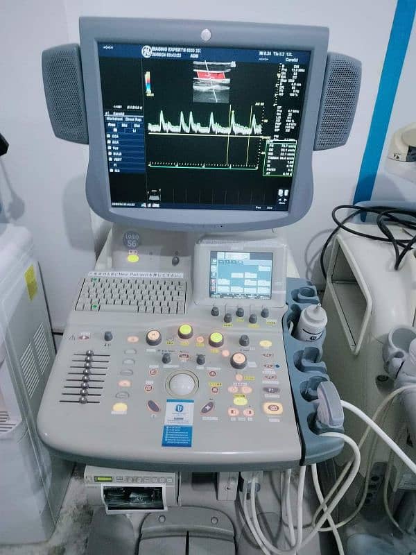 ultrasound machines Logiq S6 with convex and linear probes 2