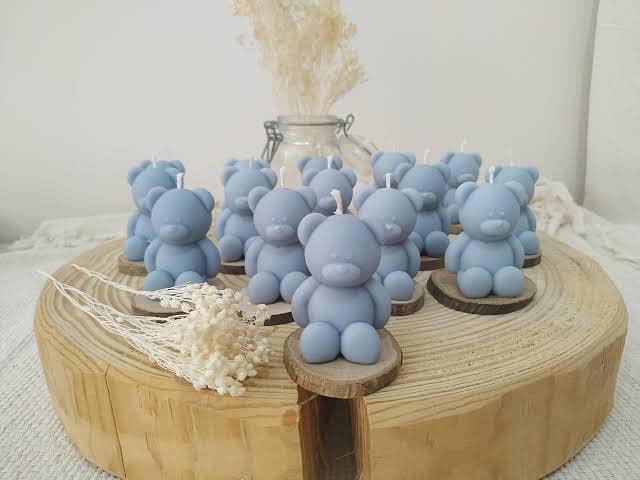 teddy bear scented candles /gift /decor 1