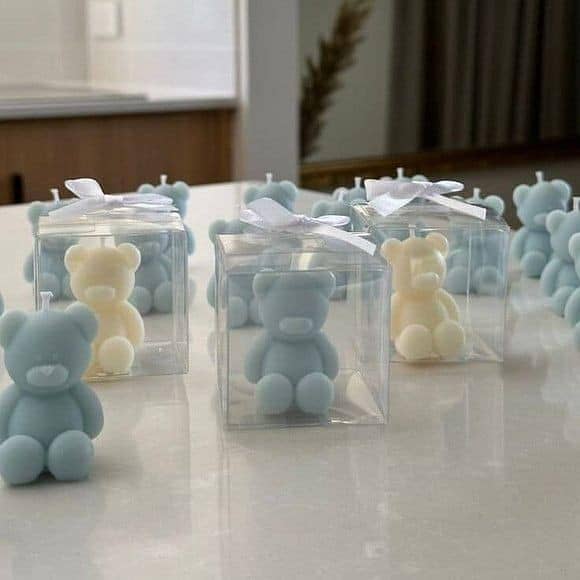 teddy bear scented candles /gift /decor 4