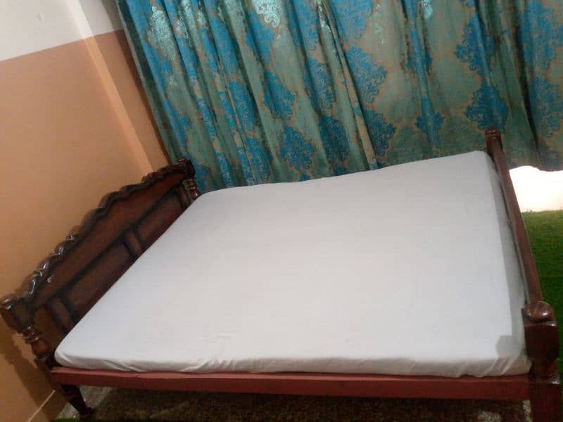 pure sheeshum queen size double bed 6