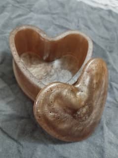 homemade resin heart box for jewellery,gifts,so on.