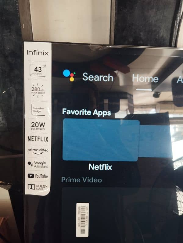 infinix 43X5 Android tv with waranty 5