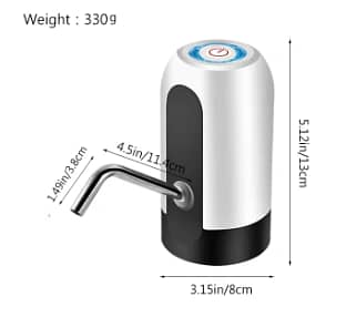 USB Wireless Smart Electric Water Pump Dispenser Bottle Portable 2