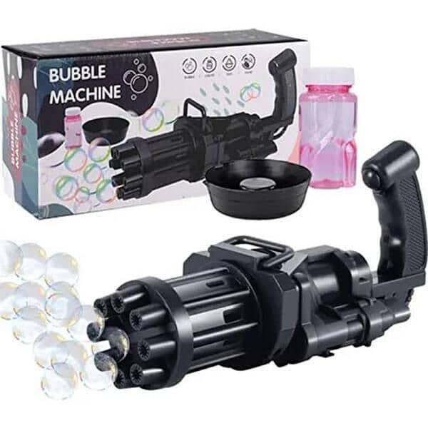 8 Hole Bubble Machine Gun For Kids 0