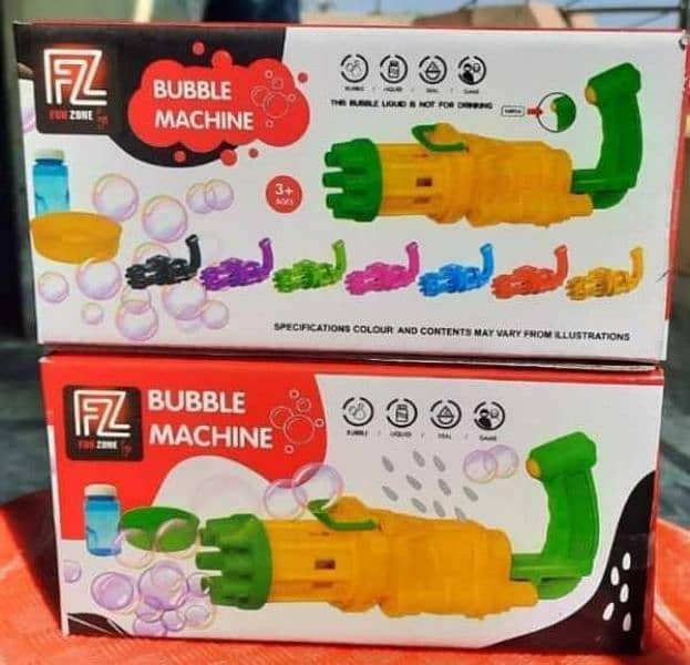 8 Hole Bubble Machine Gun For Kids 1