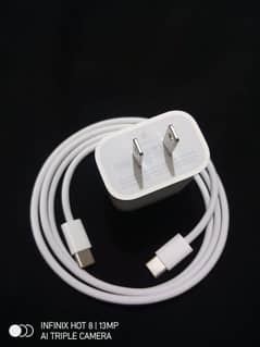 Iphone 15pro max Charger and Cable 20watt 100% original with warranty.