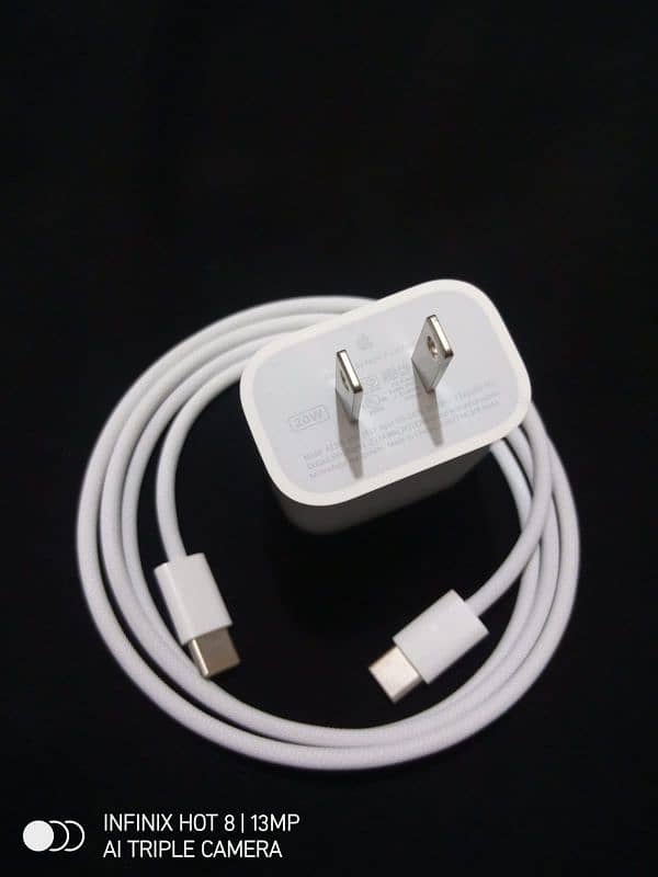 Iphone 15pro max Charger and Cable 20watt 100% original with warranty. 0