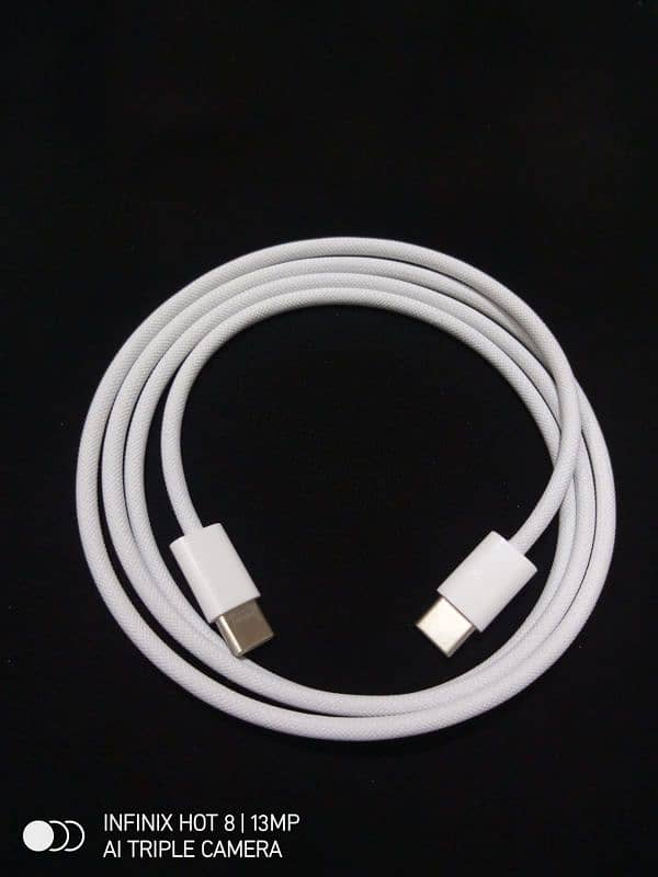 Iphone 15pro max Charger and Cable 20watt 100% original with warranty. 3