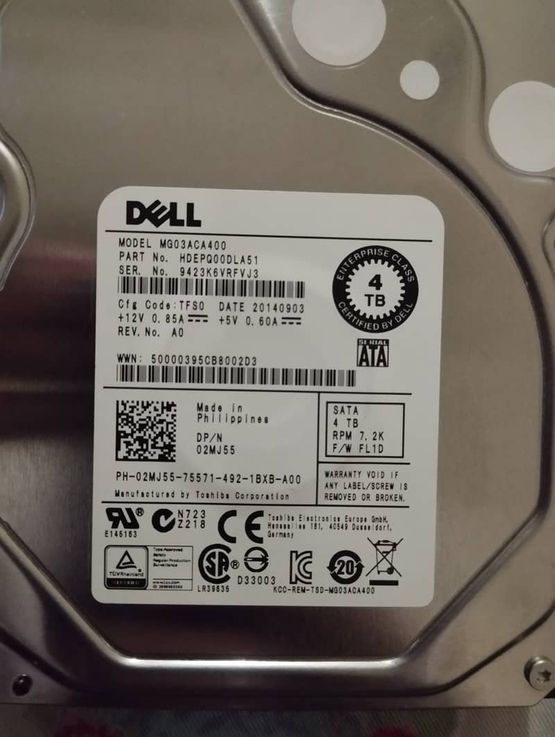 4TB SATA 3.5" Desktop Hard Drive 1