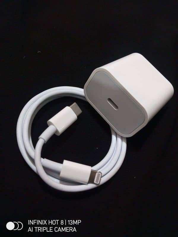 Iphone 14pro max Charger and Cable 20watt new conditon 100% original. 2