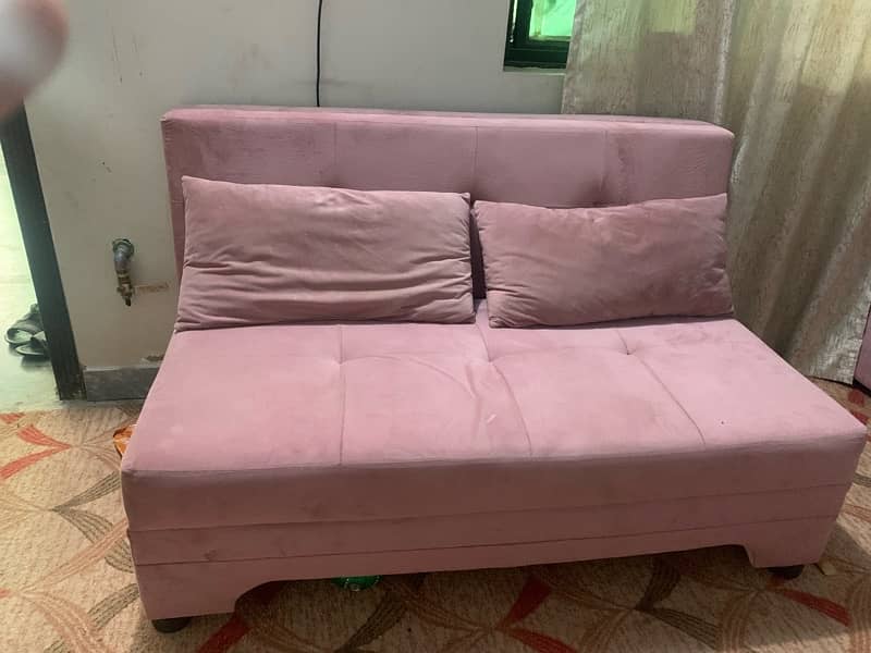 2 seter  Sofa pink colour 1