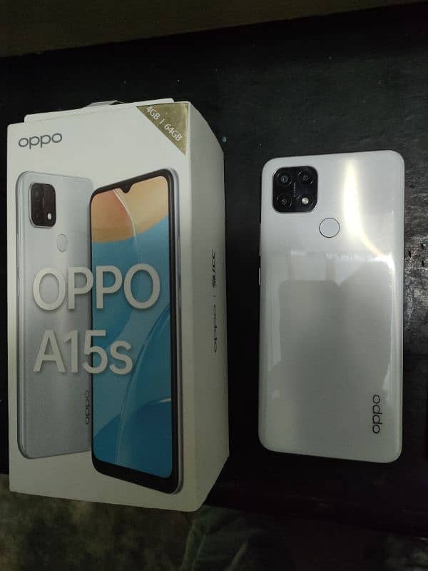 oppo A15s 4gb 64gb complte box with charger 4