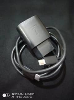 Samsung S20 ultra Charger and Cable 25watt new 100% original.