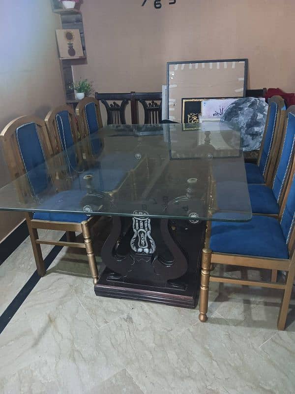 Dinning table | 8 seater dinning | glasstop dinning table for sale 1