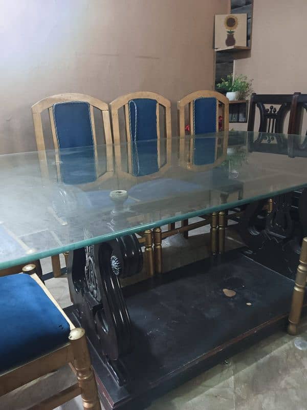 Dinning table | 8 seater dinning | glasstop dinning table for sale 6