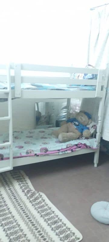 pure shesham wooden kids bed in excellent condition 0