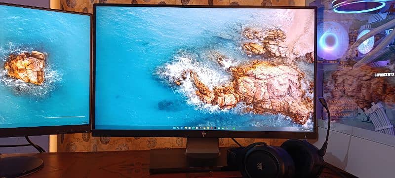 Borderless Hp Z27n G3 27" 2k & Lenovo P24q-20 24" 2k 1