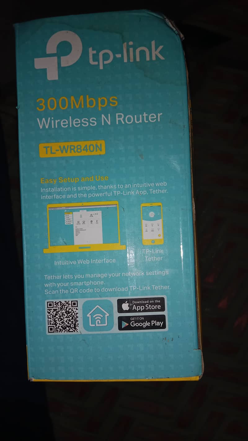 TP links 3000 MBPs wireless TL. WR840N 1