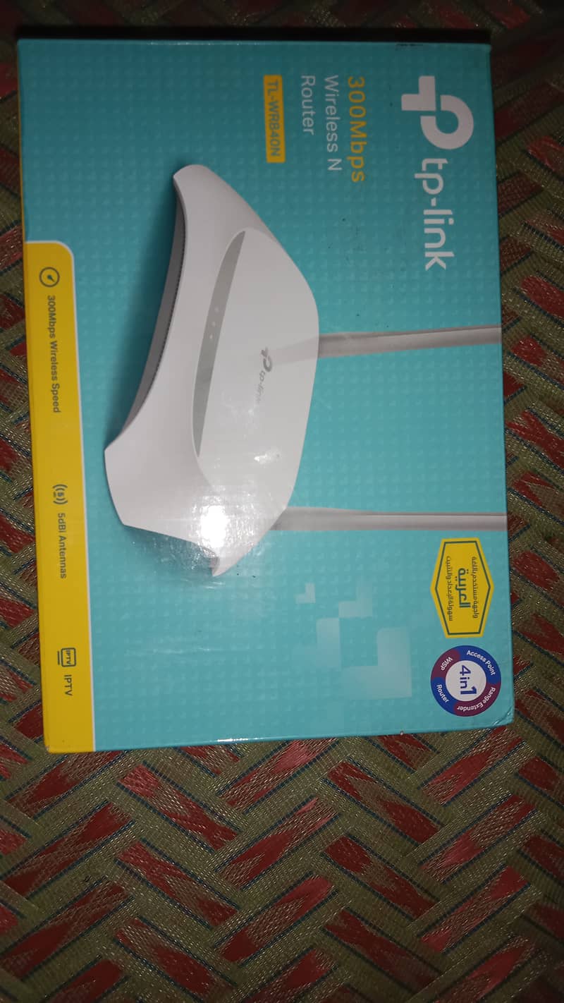 TP links 3000 MBPs wireless TL. WR840N 4