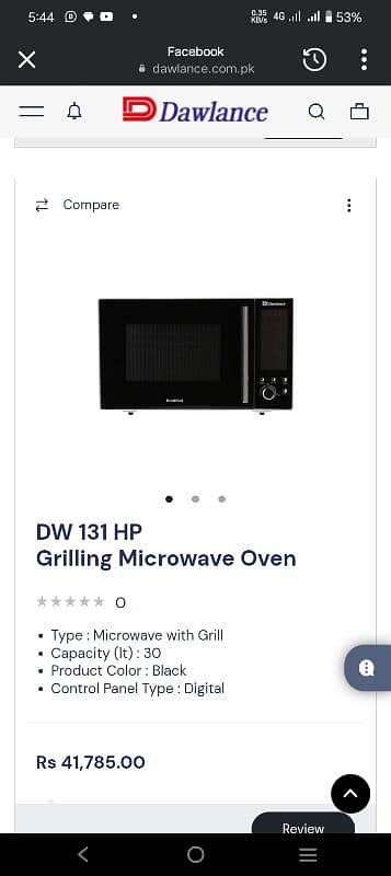 Dawlance oven 2