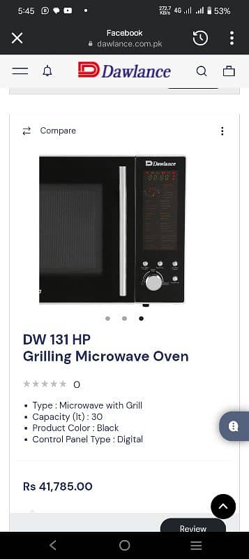 Dawlance oven 3