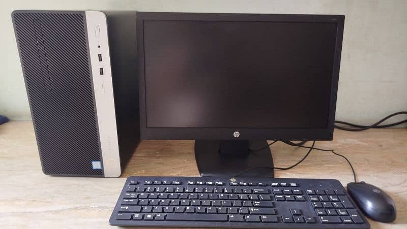 HP ProDesk 400 G4 i5 - 7th Generation 8+1TB HDD &  20 Inches Flat LED 4