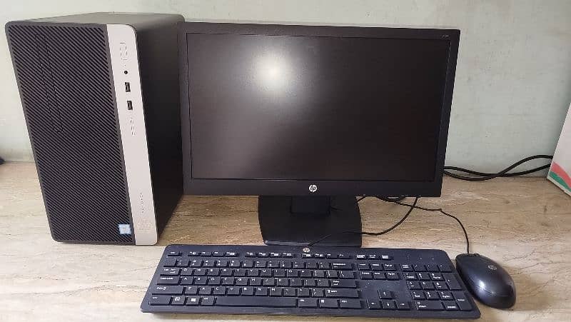 HP ProDesk 400 G4 i5 - 7th Generation 8+1TB HDD &  20 Inches Flat LED 6