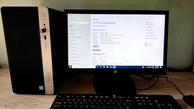 HP ProDesk 400 G4 i5 - 7th Generation 8+1TB HDD &  20 Inches Flat LED 7