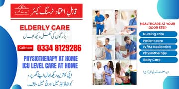 Home Nursing care/Patient Care/ICU level care at home in Islamabad 0