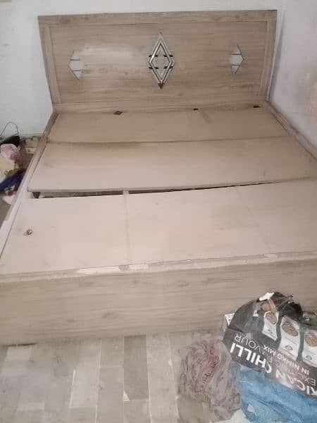 double bed wood bed 2