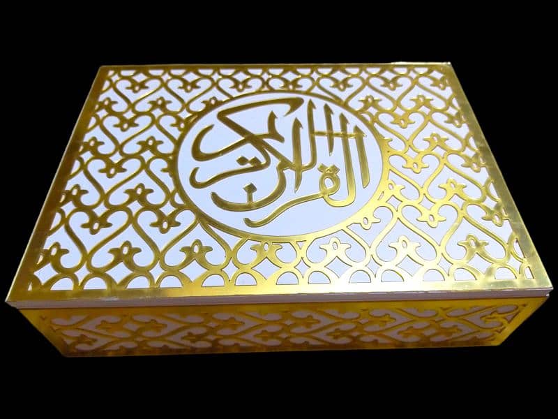 quran box wooden item with acrylic design 0