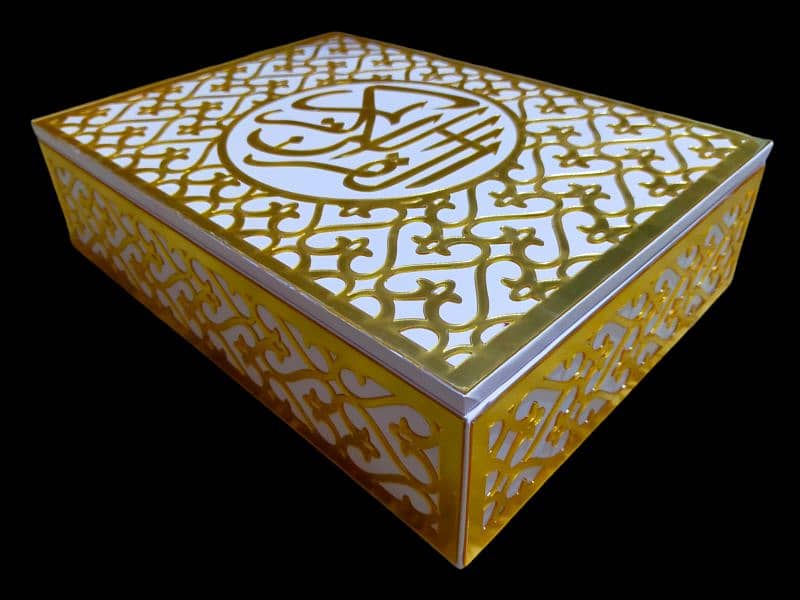 quran box wooden item with acrylic design 1