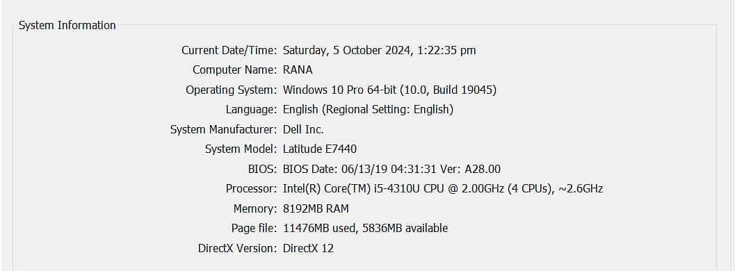 DELL Lattitude E7440 4