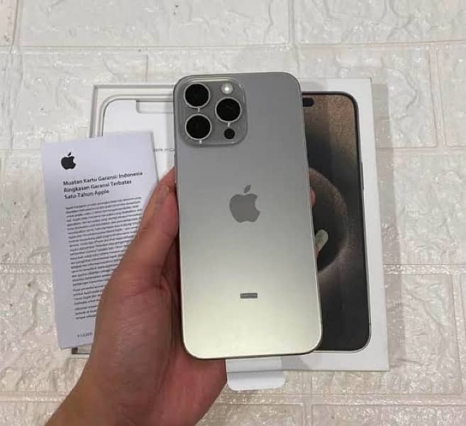 Apple iphone 15 Pro max | 256GB | PTA Approved | Natural Titanium 0