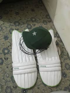 cricket helmet and pads for sale