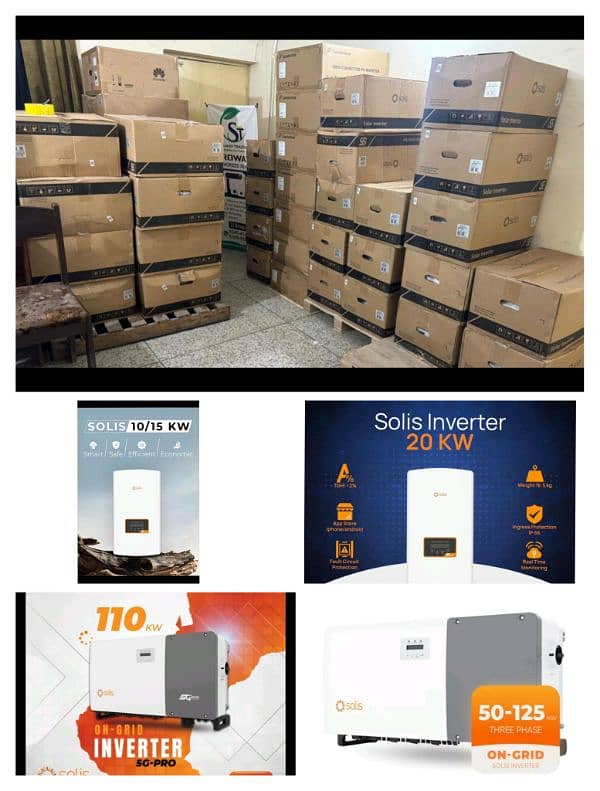 Growatt Ongrid, Solis Ongrid / Hybrid , Huawei Ongrid 0