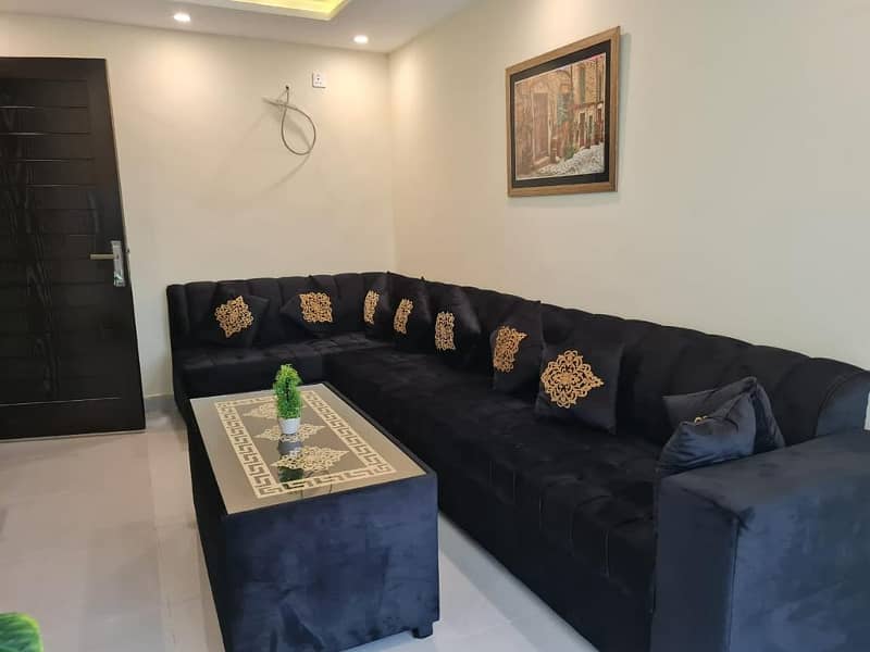 One Bed Furnished Apartment Available For Rent In Sector B Bahria Town Lahore 6