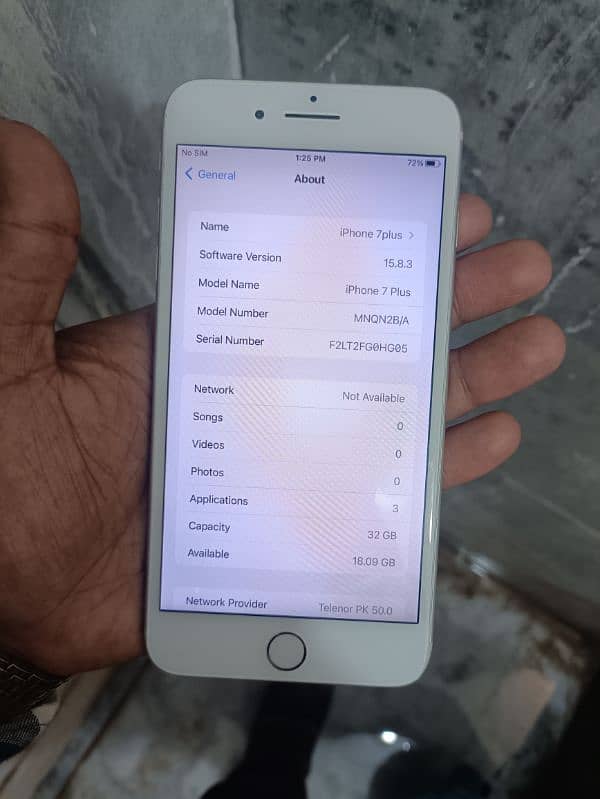 iphone 7 plus Non pta white colour
03369752519 6