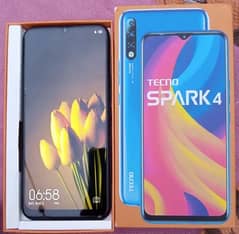 Tecno Spark 4 3GB 32GB COMPLETE SAMAN WITH BOX LUSH CONDITION