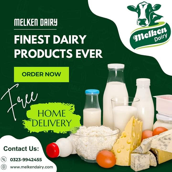 Fresh and organic 100% pure milk with free delivery 2