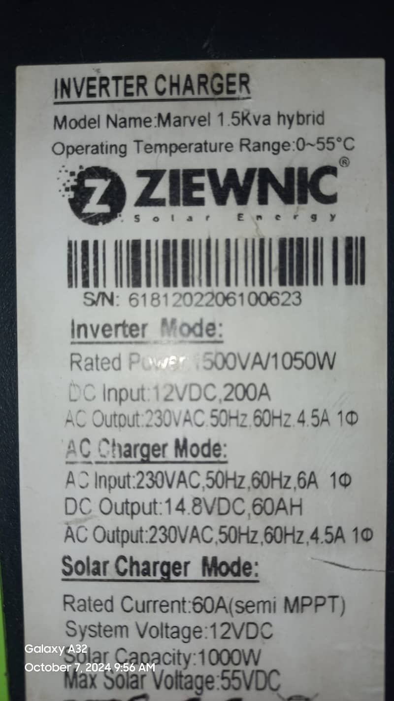 Zewnic 1.5 KW Hybrid inverter 2