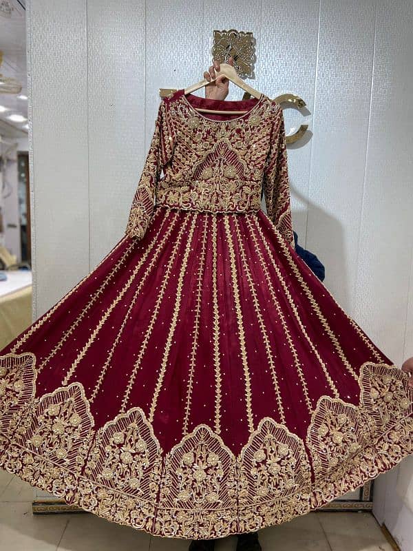 Bridal Lehnga / Wedding dress / Barat wear / Bridal red Dress 3