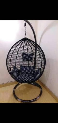 Swing Jhola With Stand and Four poshish Cushion 0