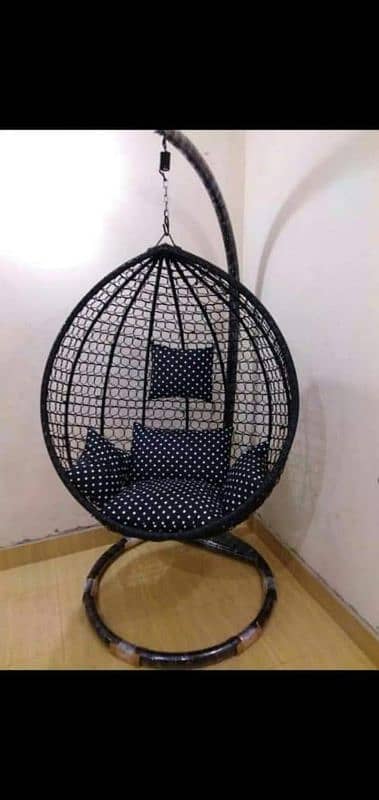 Swing Jhola With Stand and Four poshish Cushion 0