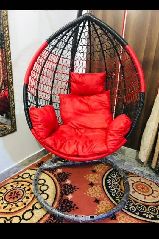 Swing Jhola With Stand and Four poshish Cushion 1