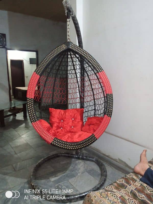 Swing Jhola With Stand and Four poshish Cushion 2