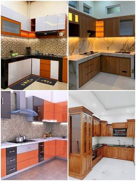 kitchen cabinet and granite marble 0