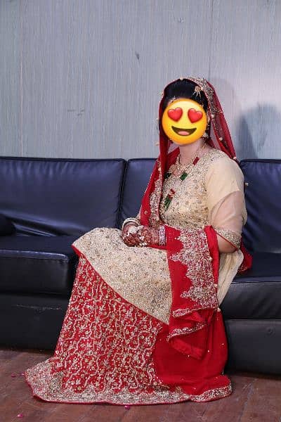 red skin lehnga + meksi peple 1