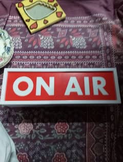 Word ''ON AIR'' Board, for stage, theater or studio etc.